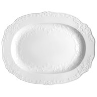 Platte,oval, Form "Neumarseille", Weiß, 44x32 cm