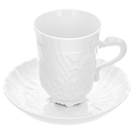 Kaffeetasse, Form "Schwanendessin", Weiß, V 0,15 l