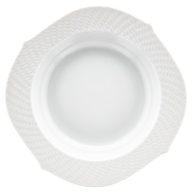 Soup Plate, Shape "Waves Relief", white, Ø 23,5 cm