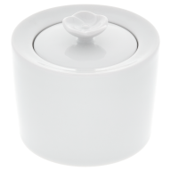 Sugar bowl, Royal Blossom, white, Shape "No 41", H 7,5 cm