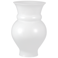Vase, white, H 46 cm