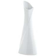 Vase, groß, white, H 33 cm