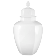 Vase, white, H 48 cm