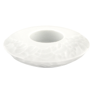 Teelichthalter, Faustkeilserie, Weiß, Ø 10,5 cm