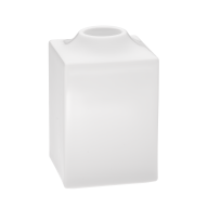 Kerzenhalter, mittel, Form "MEISSEN® Cosmopolitan", Weiß, H 8,5 cm