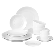 Starter set, 14-pcs for 2 persons, Shape "MEISSEN® Cosmopolitan", white