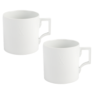 Big-Mug-Set, 2-tlg., Form "Berlin", Weiß