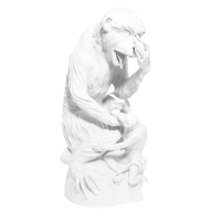 Tier, Affe mit mit Jungtier, Weiß, Signet Meissen Exklusiv Kollektion, gold, Limitierung, H 59 cm