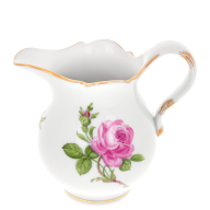 Cream Jug, small, Shape "New Cutout", Pink rose, gold rim, V 0,15 l
