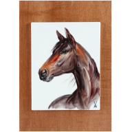 Wall plaque, My pet, Horse portrait, 30 x 21 cm