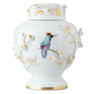 Box with "Hummingbirds in Flowering Shrubs", lim. 50, H 13,5 cm