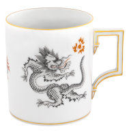 Henkelbecher, Form "Berlin", Ming-Drache, schwarz, V 0,25 l