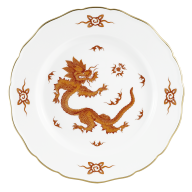 Speiseteller, Form "Neuer Ausschnitt", Ming-Drache, rot, Ø 28 cm