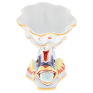 Egg Cup, Shape "Swan Service", Oriental strewn flowers, gold rim (Swan service), H 7 cm