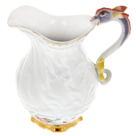 Cream Jug, small, Shape "Swan Service", Oriental strewn flowers, gold rim (Swan service), V 0,15 l