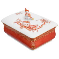 Box, Seated Chinese man, 15 x 10 cm