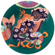 Wandteller I "Fo-Hund", Lim. 25, Ø 31 cm