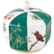 Box "Hummingbird and Orchids", Ø 12 cm