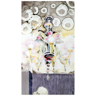 Wandgemälde "Lustra", Unikat Irina Polin, 72 x 42 cm