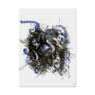 Wandbild Unikat "Untitled", Unikat Khaled Al-Saai, 76 x 56 cm