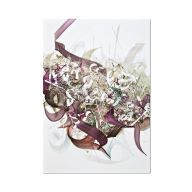 Wandbild Unikat "Happy Talk", Unikat Khaled Al-Saai, 75 x 51 cm