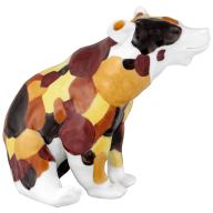 Kragenbär, Meissen Atelier,Indian Summer Look, Lim., H 8 cm