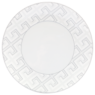 Speiseteller, groß, Form "MEISSEN® Cosmopolitan", Royal Palace, weiß mit grauer Kontur, Ø 30 cm