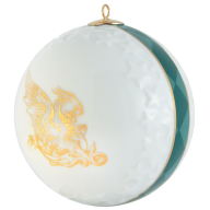 Baumschmuck Kugel Reliefsterne, Geflügelte Löwin, Ø 7 cm