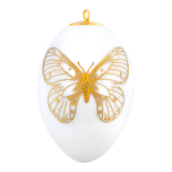 Easter egg, Butterfly, gold, H 5 cm