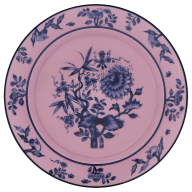 Soup Plate, Shape "No 41", "The Original", pink, Ø 23 cm