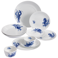 Starter set, 10-pcs for 2 persons, Shape "MEISSEN® Cosmopolitan", Blue Treasures