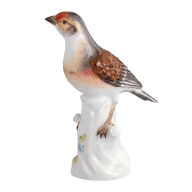 Vogel Hänfling, Bunt staffiert, H 13 cm