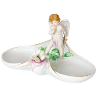 Schreibzeug mit Amor, 13 x 26 cm