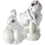 Figuren-Set, Hase, 2-tlg., Bunt staffiert, leicht
