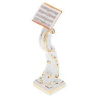 Affenkapelle Notenpult, Vintage, Bunt und gold staffiert, H 9 cm