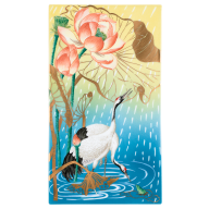 Four Seasons wall painting "Summer", lim. 15, 35 x 20 cm