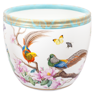 Orangeriekübel "Prächtige Pfauen und edle Fasane", Lim. 10, H 52 cm