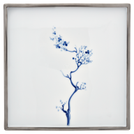 Platter, Shape "MEISSEN® Cosmopolitan", Blue Orchid Platinum, 25 x 25 cm