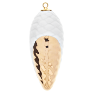 Fir cone, golden Dot, H 8,5 cm