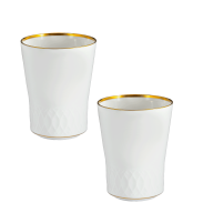 champagne goblet set, 2-pcs, Shiny gold, light