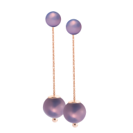 Ohrringe Pearl Collection Lilac bestehend aus Ohrstecker und Ohrschmuck, 750 Roségold