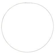 Collierkette Edelstahl, Seil 1.0 mm mit Bajonettverschluss, 45 cm