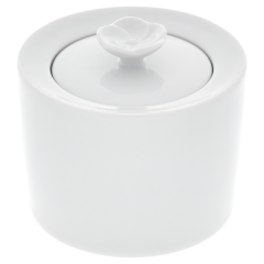 Zuckerdose, Royal Blossom, Weiß, Form "No 41", H 7,5 cm