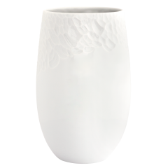 Vase, Faustkeilserie, groß, Weiß, H 30 cm