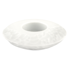 Teelichthalter, Faustkeilserie, Weiß, Ø 10,5 cm