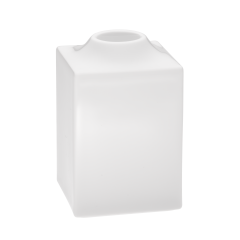 Kerzenhalter, mittel, Form "MEISSEN® Cosmopolitan", Weiß, H 8,5 cm