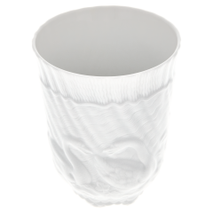 Becher, Form "Schwanendessin", Weiß, H 9,5 cm