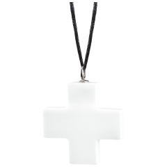 Anhänger Kreuz, 750 Weißgold