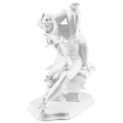 Eulenspiegel, white, H 23,5 cm