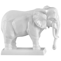 Elefant, Weiß, H 18,5 cm